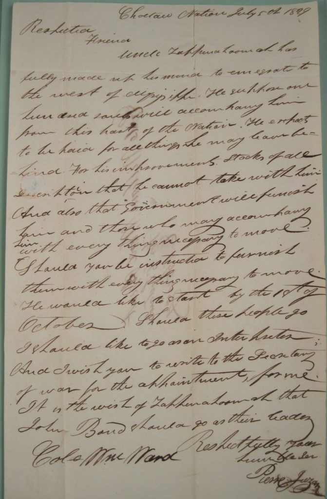 1829-07-05-Juzan-to-Ward-First-Page