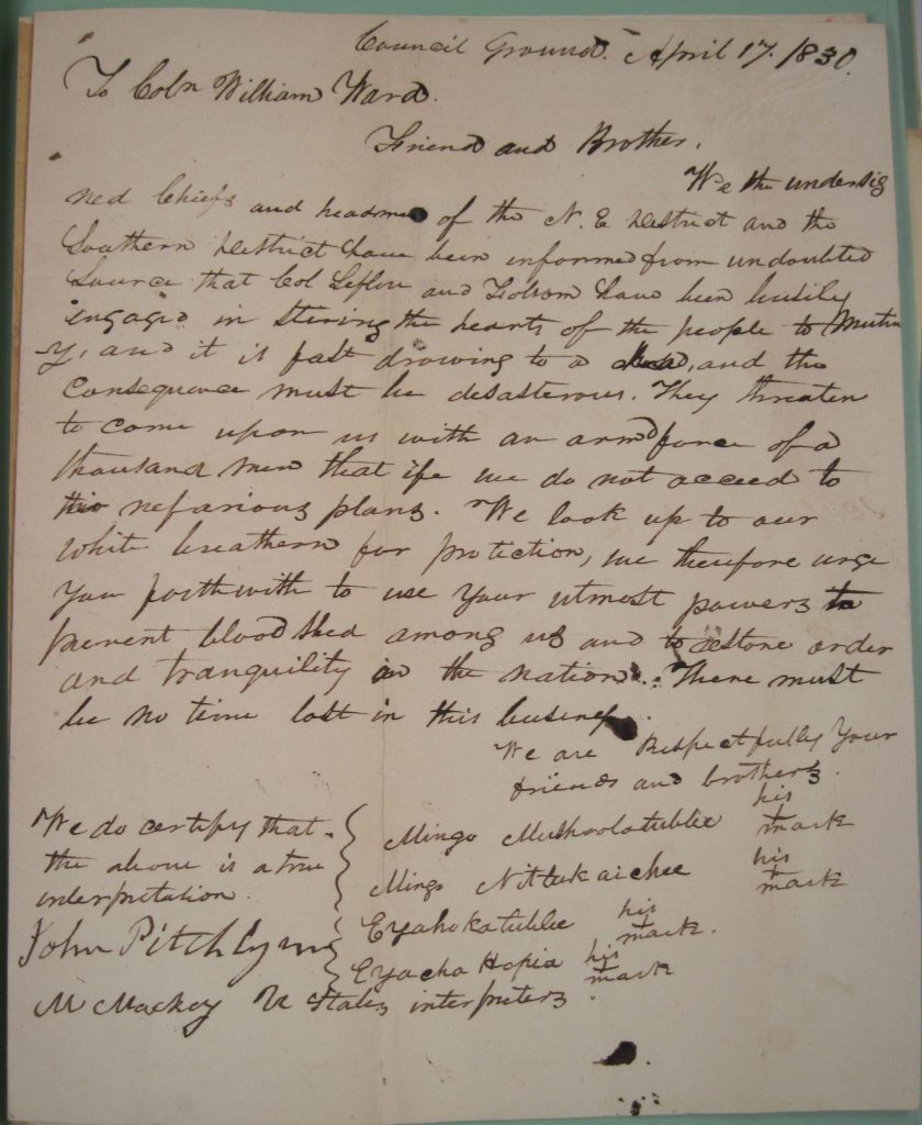 1830-04-17-Choctaws-to-Ward