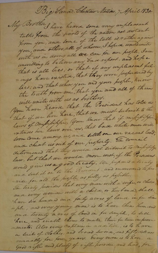 1830-04-17-Leflore-to-Mushulatubbe