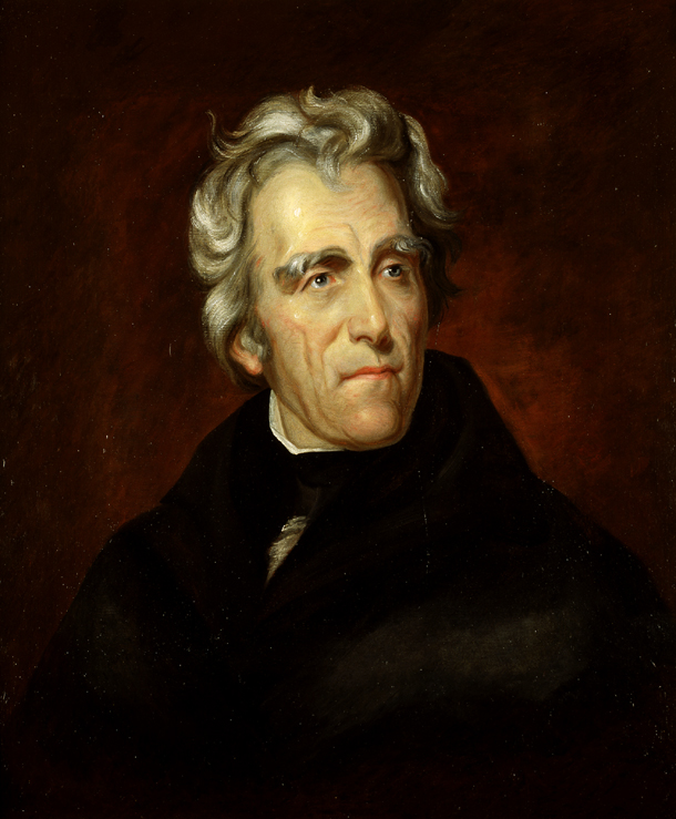 Lower portrait of Andrew Jackson for the about Andrew Jackson page.